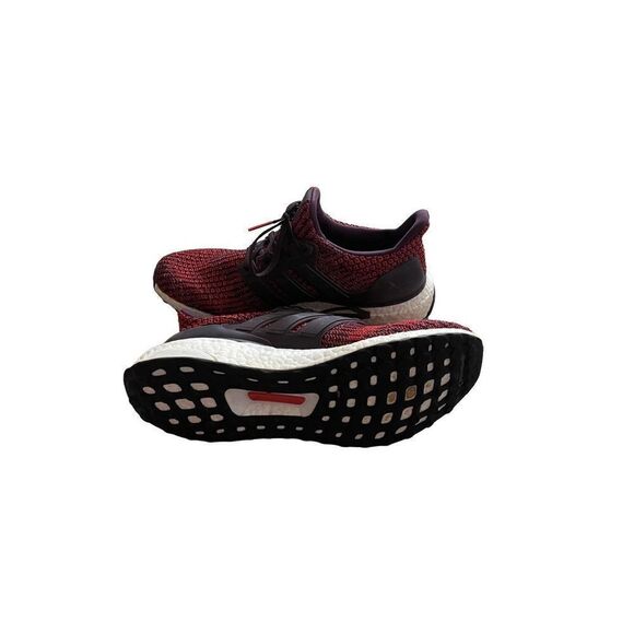 Adidas Mens Red Ultra Boost Lace Up Athletic Comfort Sneakers Shoes Size 10 main image 9